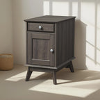 Table d'appoint avec tiroir de rangement, table de chevet, bout de canapé pour chambre à coucher, salon, petits espaces, organisateur multifonctionnel