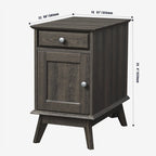 Table d'appoint avec tiroir de rangement, table de chevet, bout de canapé pour chambre à coucher, salon, petits espaces, organisateur multifonctionnel