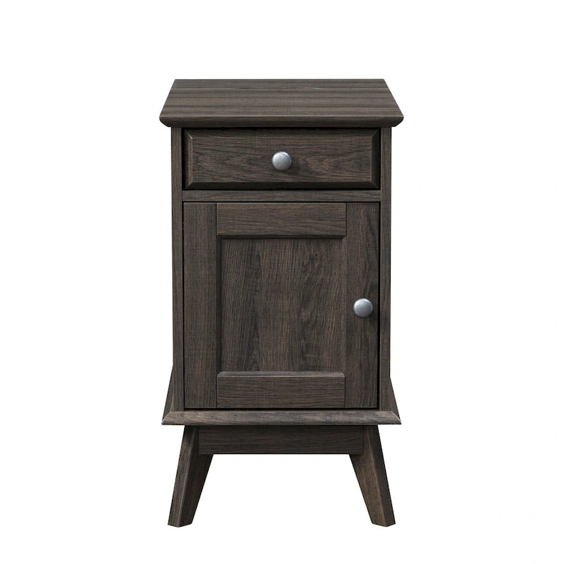 Table d'appoint avec tiroir de rangement, table de chevet, bout de canapé pour chambre à coucher, salon, petits espaces, organisateur multifonctionnel