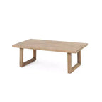 Ensemble de meubles de patio en bois d'acacia, ensemble de conversation extérieur avec table basse et coussins moelleux pour jardin, véranda et balcon, Beige - Merax