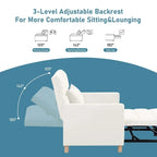 Aukfa Canapé-Lit Convertible une Place avec Oreiller