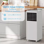 Climatiseur portable 8 000 BTU - 3-en-1 : refroidissement, déshumidificateur et ventilateur pour 32,5 m² avec mode nuit et garantie d'un an