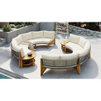 Ensemble de jardin 6 places avec coussins et 1 table basse