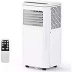 Climatiseur portable 10 000 BTU, Climatiseur de maison avec télécommande pour pièce jusqu'à 42 m², fonctions 3-en-1/minuterie 24h/roulettes