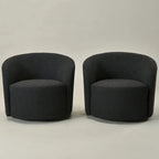 Fauteuil pivotant rembourré KINWELL de 86 cm de large (lot de 2)