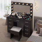 Ensemble de coiffeuse blanche