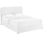 Lit Queen Size Moderne Rembourré en Boucle avec Tiroirs de Rangement