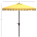 Parasol déporté double toit 274 cm avec cantonnière Kjerstin SAFAVIEH Outdoor