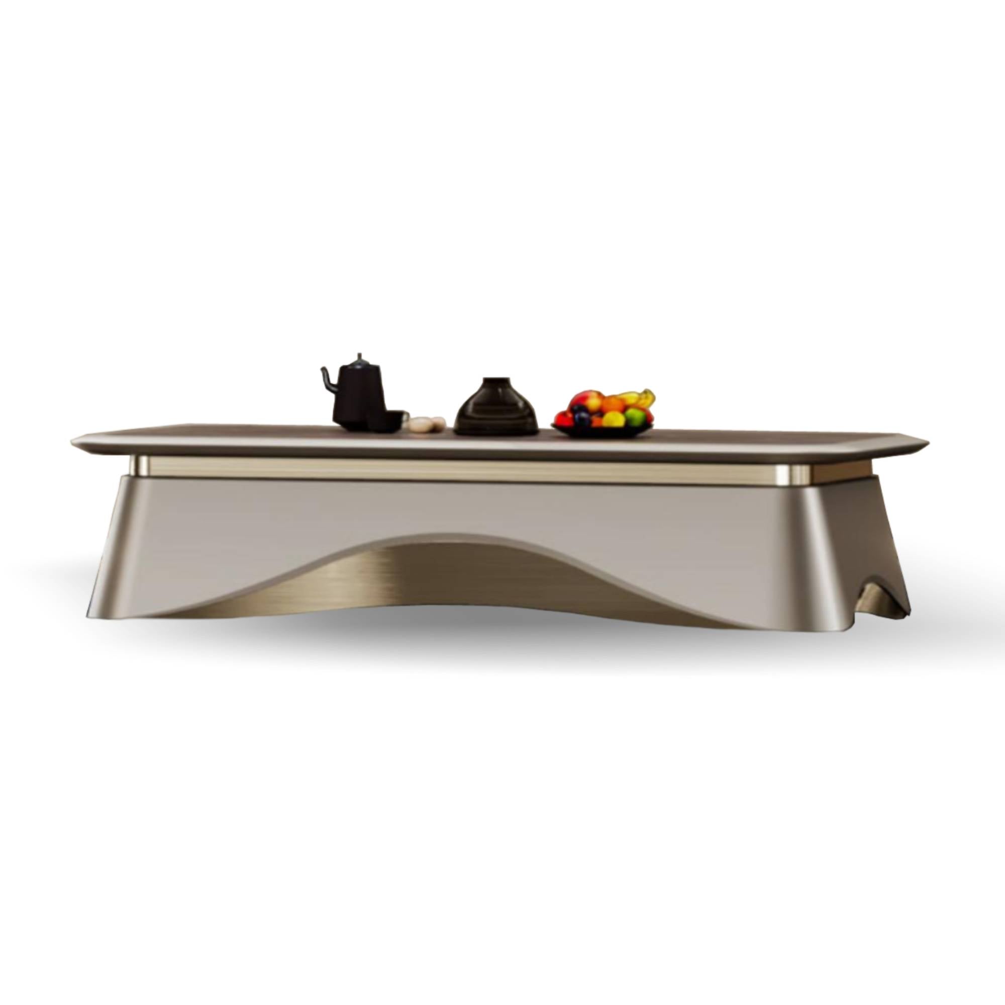Longue Table Basse à Thé de Qualité Supérieure au Design Élégant
