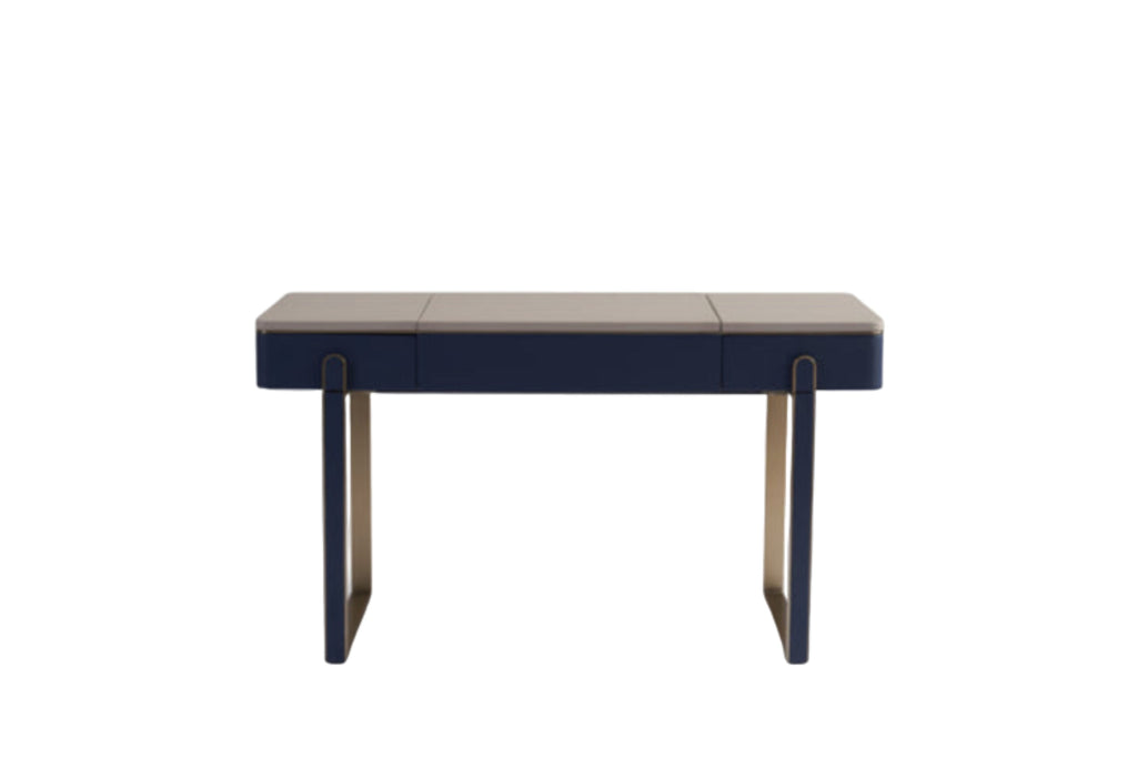 Coiffeuse en cuir sellier de luxe léger DM3-057-1