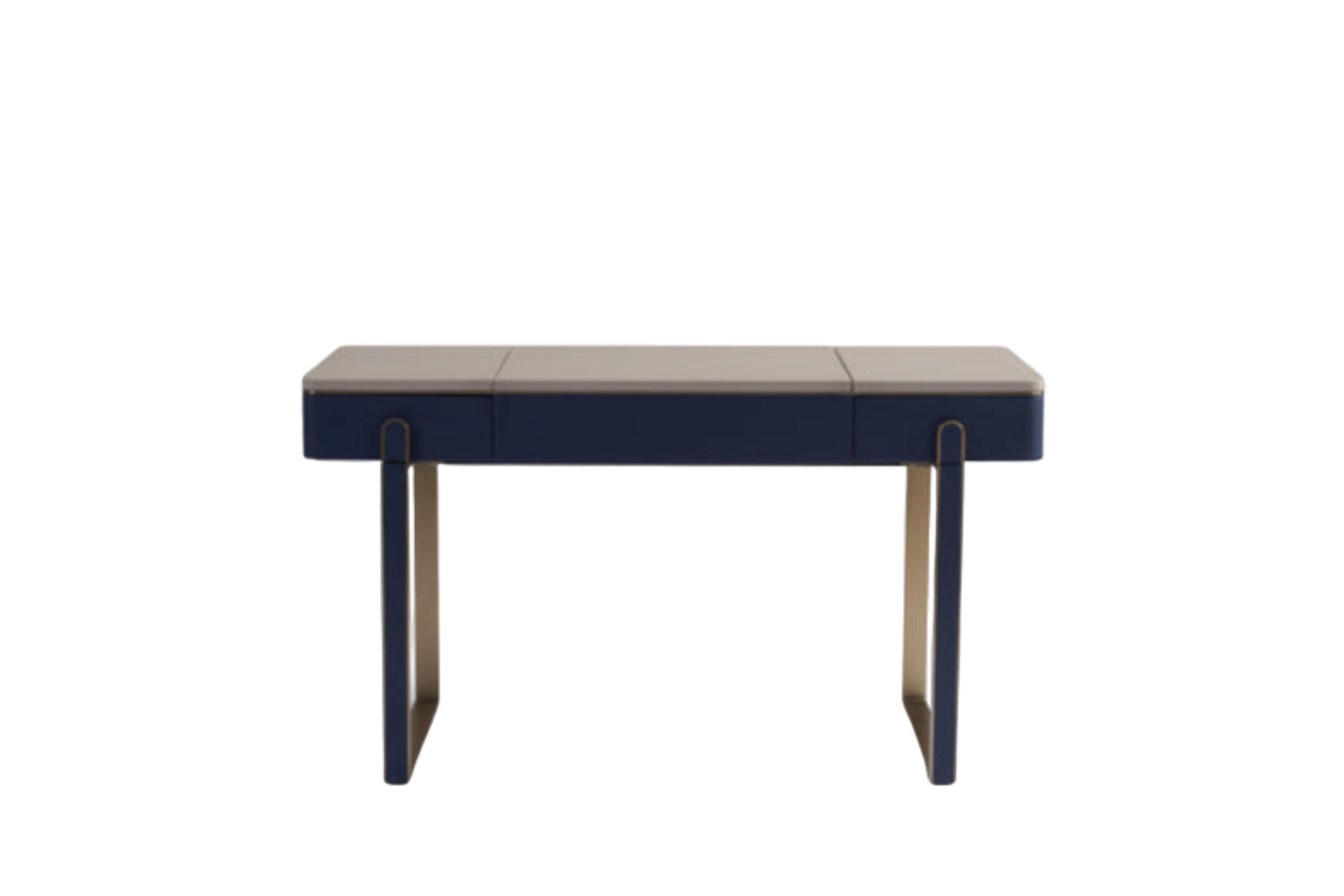 Coiffeuse en cuir sellier de luxe léger DM3-057-1