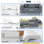 Fauteuil convertible 3-en-1, plusieurs coloris, une place