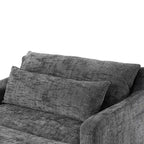 Fauteuil convertible très profond en chenille Polibi