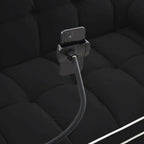 Canapé-lit convertible en velours 55'' 2 places avec lit gigogne, dossier inclinable, poches latérales et support de téléphone