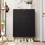 CLIHOME Meuble à chaussures d'entrée 24 paires, avec tiroirs basculants, étagère de rangement