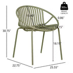 Ensemble de salle à manger d'extérieur 7 pièces extensible avec chaises empilables, table en bois d'acacia
