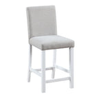 Ensemble de salle à manger moderne 5 pièces avec table carrée hauteur comptoir et 4 chaises rembourrées