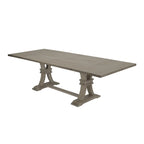 Ensemble de salle à manger extensible gris rustique 9 pièces Best Quality Furniture