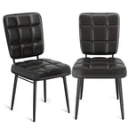Lot de 2/4/6/8 chaises de salle à manger modernes, chaises de cuisine rembourrées avec coussin épais pour salle à manger