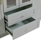 Garde-manger de cuisine autoportant Whisen 71''H, grand buffet de salle à manger avec 6 portes et étagères réglables