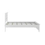 Lit double Plank+Beam Farmhouse avec tête de lit, plateforme en bois massif