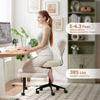 Chaise de bureau ergonomique Pinmoco Criss Cross, Chaise de méditation réglable en hauteur, Pivotante à 360°, Support lombaire, Chaise de travail et de bureau, Chaise TDAH