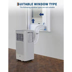 Climatiseur Portable, Flarhetoric 10000 BTU Climatisation/Ventilation/Déshumidification 3 EN 1, Unité AC Portable pour Pièce de 52 m², Unités pour Pièces à Faible Bruit