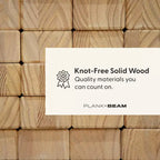 Lit double Plank+Beam Farmhouse avec tête de lit, plateforme en bois massif