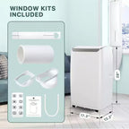 Climatiseur Portable de 14 000 BTU, Refroidit Jusqu'à 70 m², Unité de Climatisation Portable avec Déshumidificateur