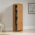 Meuble de rangement pour garde-manger - Chêne Highland, style traditionnel, 3 étagères réglables