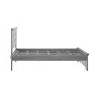 Lit double Plank+Beam Farmhouse avec tête de lit, plateforme en bois massif