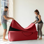 Avana Kami Chaise convertible / Yoga & Massage - Pouf 2 en 1 avec chaise longue de yoga escamotable, Microvelours - N/A