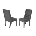 Ensemble de salle à manger extensible gris rustique 9 pièces Best Quality Furniture