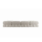 138 Canapé sectionnel modulable convertible, canapés et sofas minimalistes en velours en forme de U