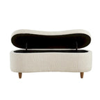 Banc de rangement rabattable INK+IVY Bailey Taupe Boucle