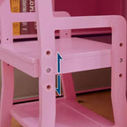 Bureau pour enfants, ensemble bureau et chaise pour garçons et filles, table d'écriture en bois pour enfants avec étagère, tableau d'affichage, armoire et tiroir pour les 3-8 ans