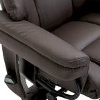 Fauteuil de massage inclinable HOMCOM avec pouf repose-pieds