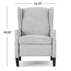 Fauteuil inclinable à dossier haut, rembourré, style classique, pour salon
