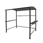 Abri barbecue en acier avec auvent, 1,5 x 2,4 m