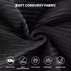 Canapé convertible, matelas pliant 5-en-1 de 78,8 po, cadre en acier à forme fixe, velours côtelé avec oreillers