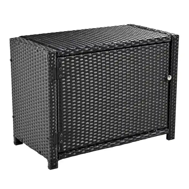 Canapé d'angle d'extérieur en rotin pour spa, forme quadrilatérale