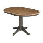 Table à manger ronde extensible 36 po avec 4 chaises Madrid
