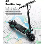 Trottinette électrique ECOLEAP L7 pour adultes, moteur de crête de 1500W, 45 km/h, autonomie de 80 km, double suspension, freins à disque avant et arrière, UL