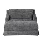 Fauteuil convertible très profond en chenille Polibi