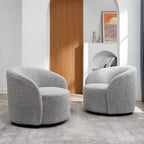 Fauteuil pivotant rembourré KINWELL de 86 cm de large (lot de 2)