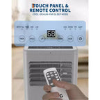 Climatiseur Portable, Flarhetoric 10000 BTU Climatisation/Ventilation/Déshumidification 3 EN 1, Unité AC Portable pour Pièce de 52 m², Unités pour Pièces à Faible Bruit