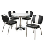 Ensemble de salle à manger rétro 5 pièces Raleigh Simple Living