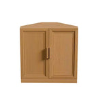 Meuble d'angle Dovelina avec étagères réglables, buffet, meuble à vin, meuble de cuisine et de salle à manger avec portes en bois - 31H x 31L, 36H x 31L
