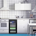 Réfrigérateur à Boissons - Mini Frigo 120 Canettes avec Porte en Verre