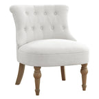 Fauteuil d'appoint confortable sans accoudoirs pour le salon